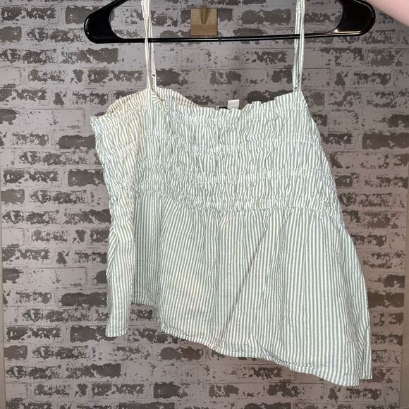 American Eagle | women striped cropped tank top - Picture 1 of 9